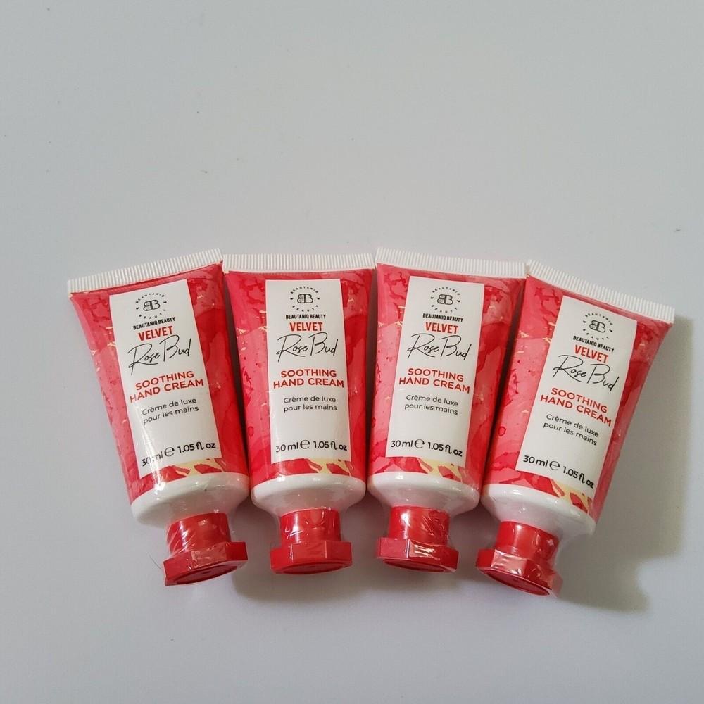 Lot Of 4-Beautaniq Beauty Velvet Rose Bud Soothing Hand Cream 30 ml Seal…